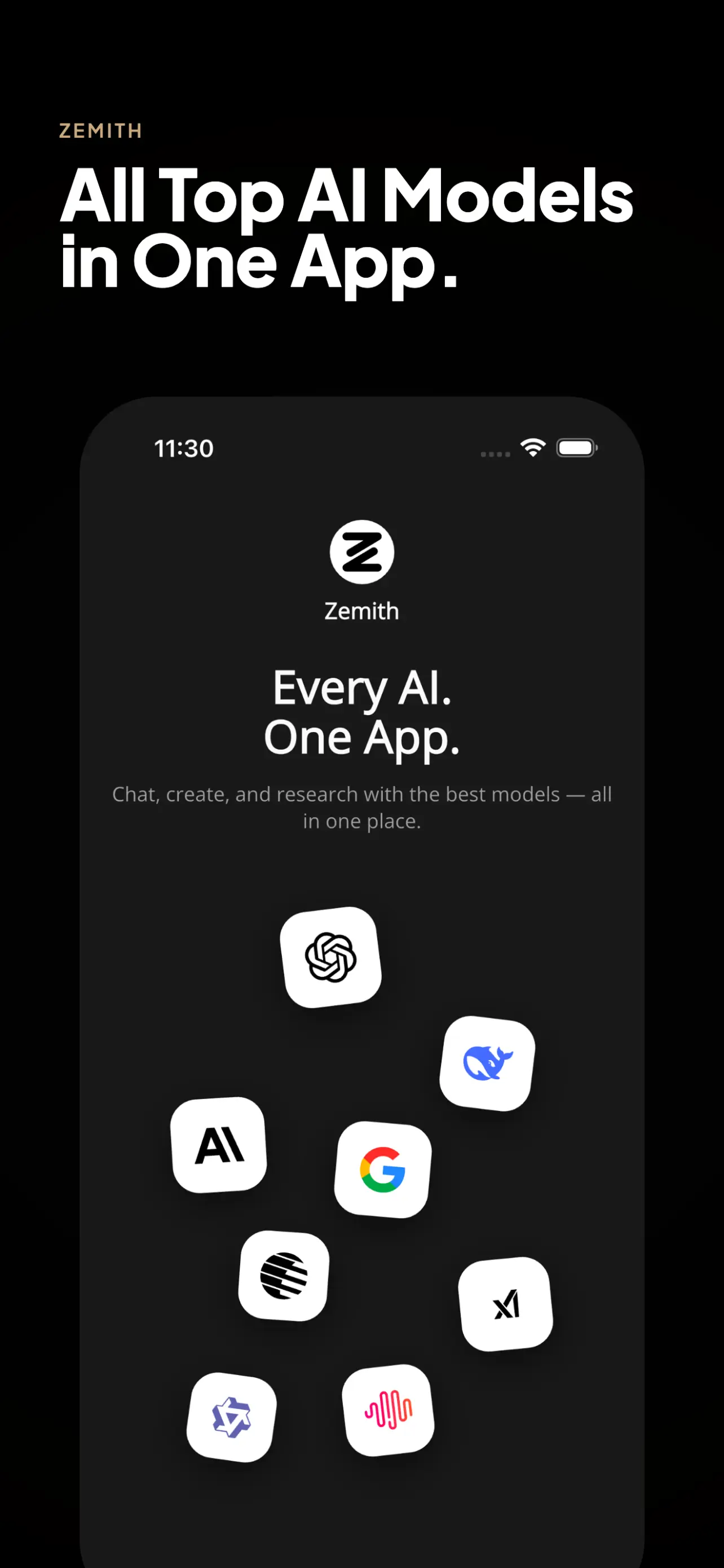 Zemith - All Top AI Models in One App