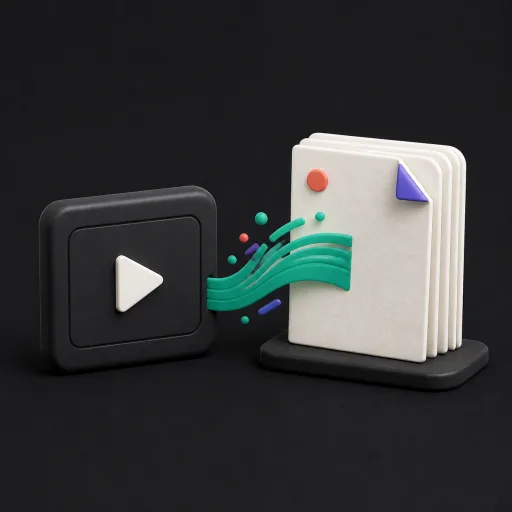 YouTube से ब्लॉग जनरेटर की अमूर्त कलाकृति